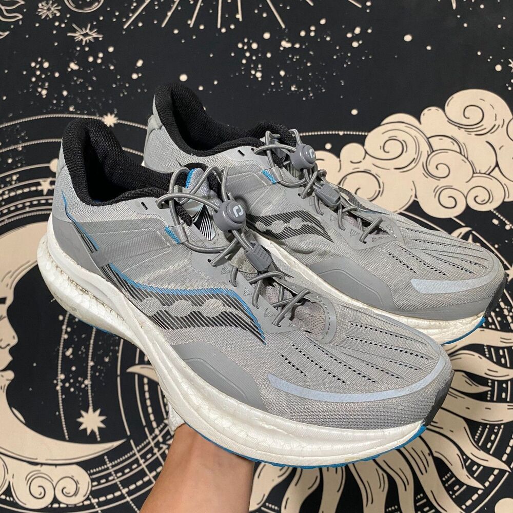 Saucony Tempus S20720-15 Athletic Sneaker Men's 11.5 Gray Mesh Running Jogging